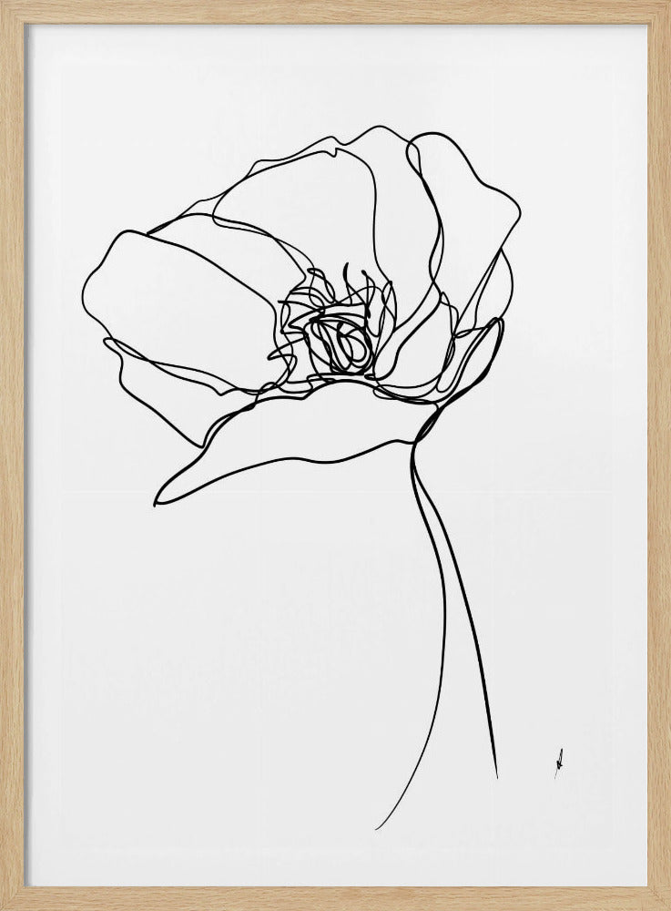Poppy in One Line | Poster