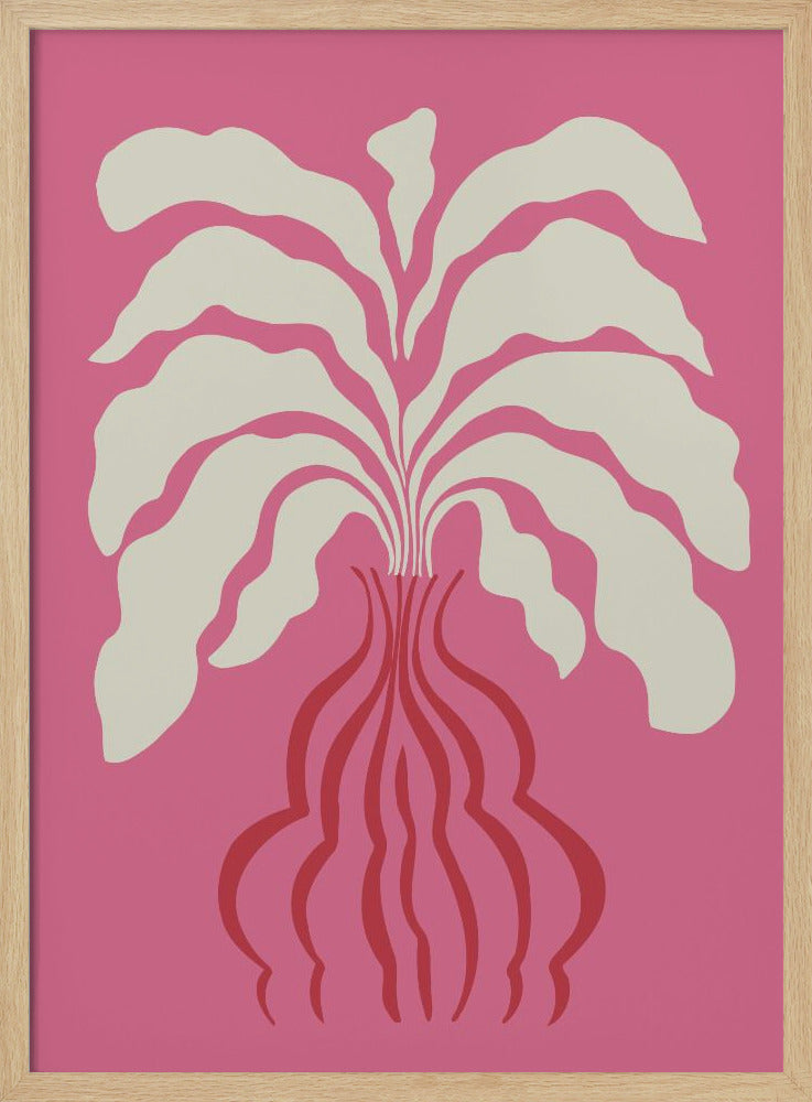 Minimal Leaf and Vase | Poster