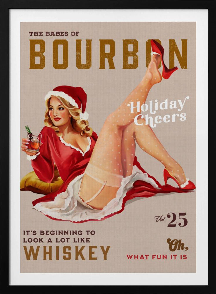 Babes of Bourbon Vol 25 Holiday Cheer Christmas Pinup | Poster