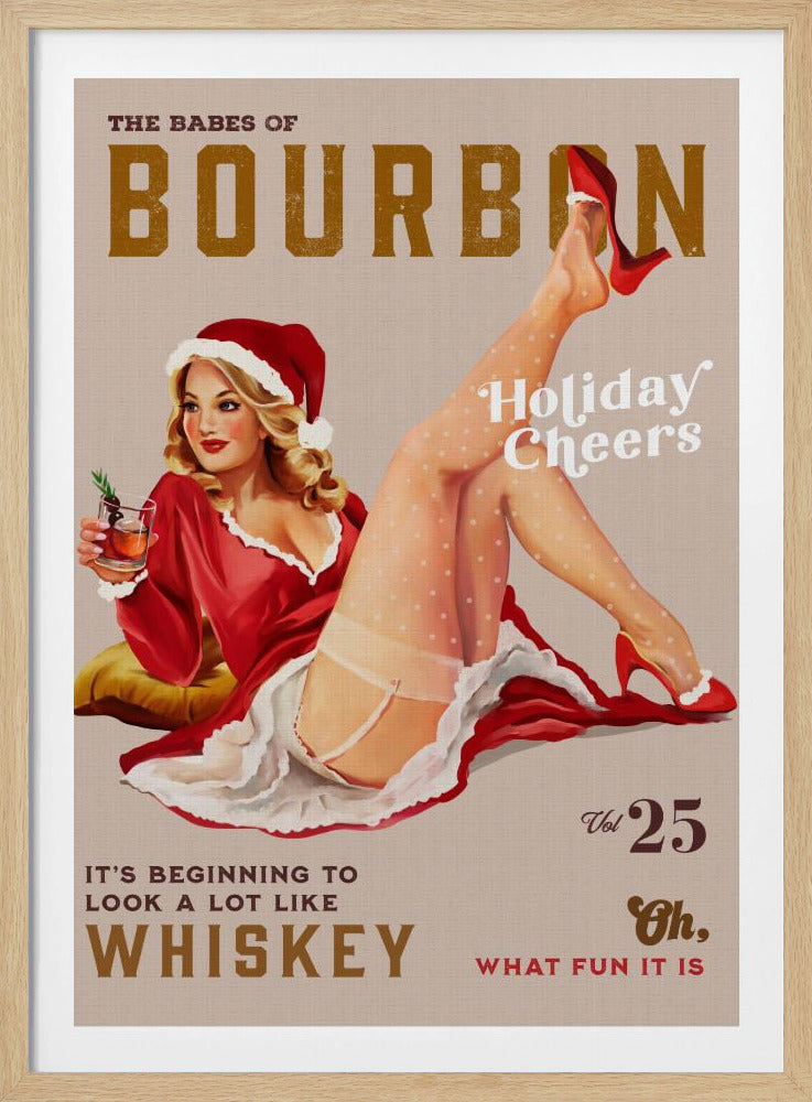 Babes of Bourbon Vol 25 Holiday Cheer Christmas Pinup | Poster