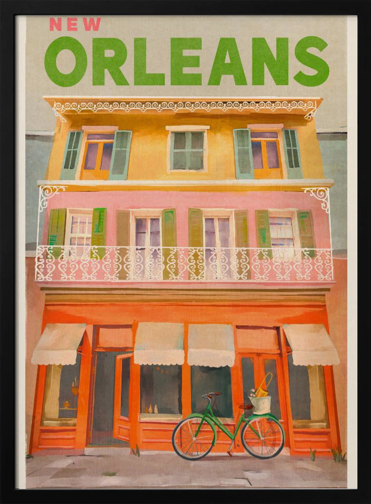 New Orleans Louisiana Vintage Travel Poster | Poster
