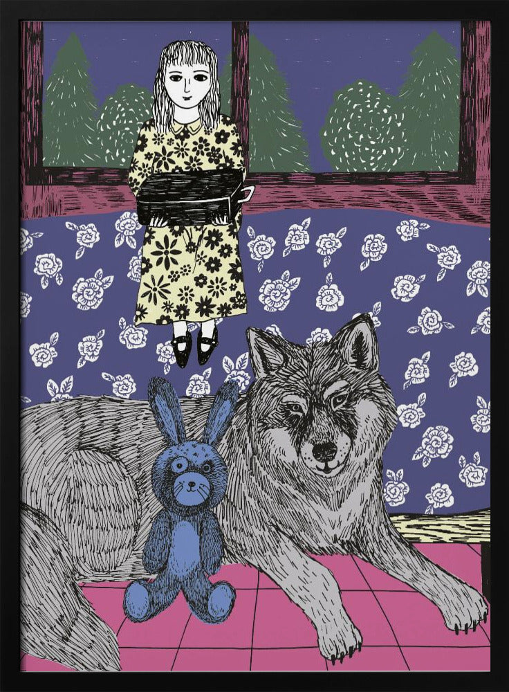 Girl With Wolf | Poster