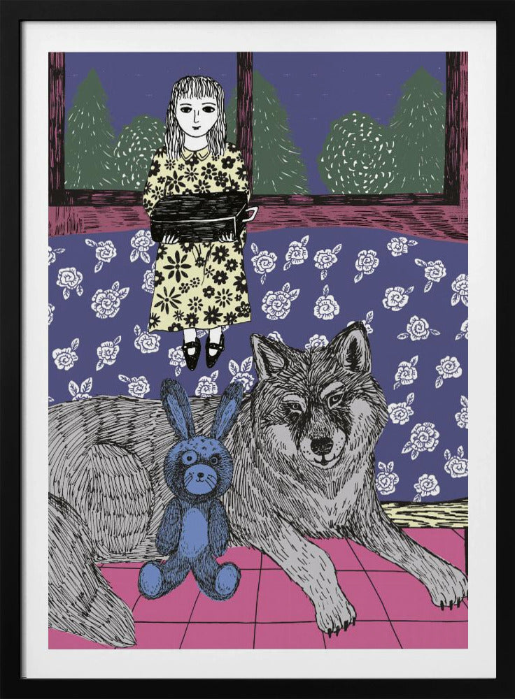 Girl With Wolf | Poster