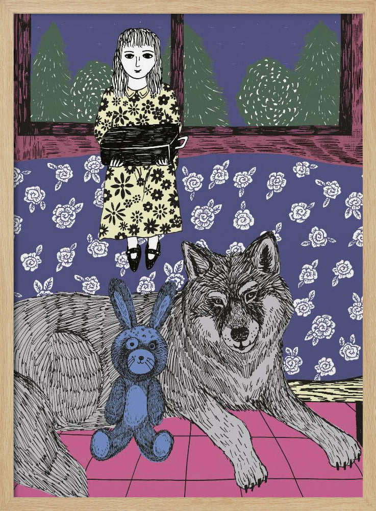 Girl With Wolf | Poster