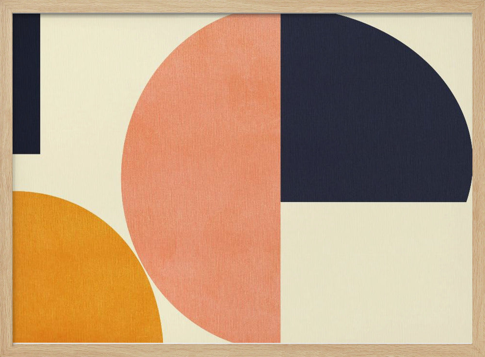 Rainbow Plus Shapes  Blue Mustard2 | Poster