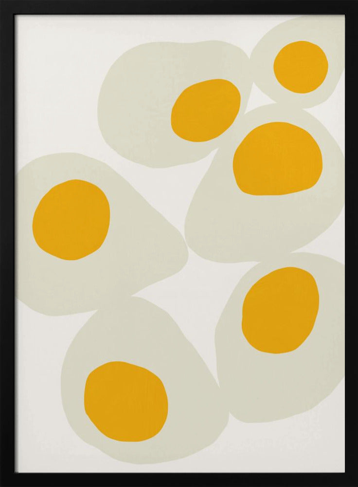 Yellow Eggs food art | Poster