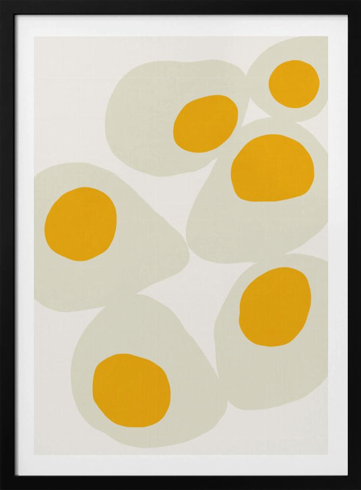 Yellow Eggs food art | Poster