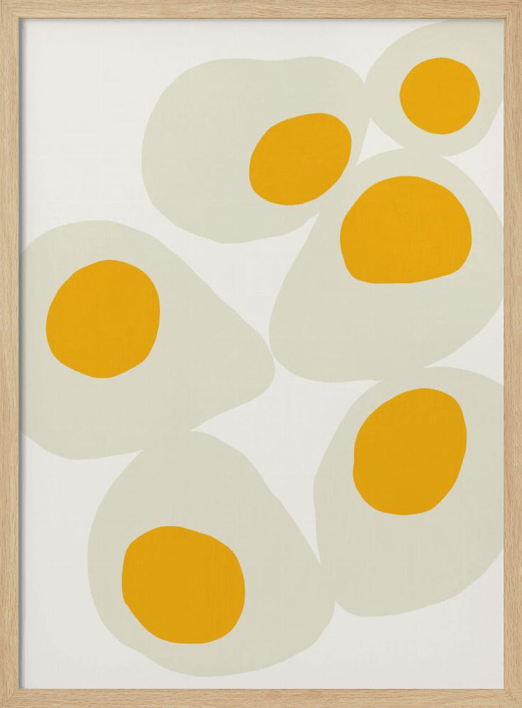Yellow Eggs food art | Poster