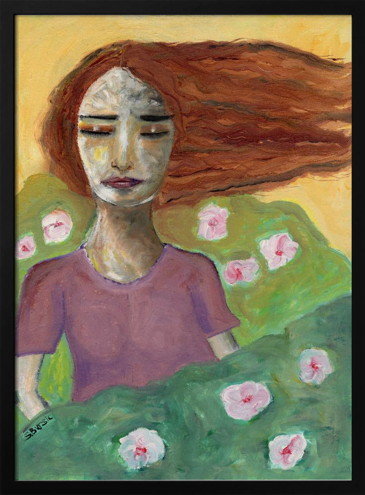 Brunette Free as a Breeze | Poster