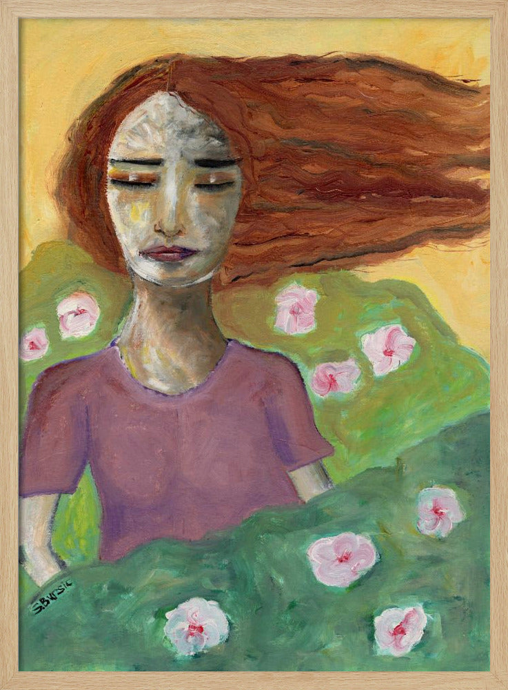 Brunette Free as a Breeze | Poster