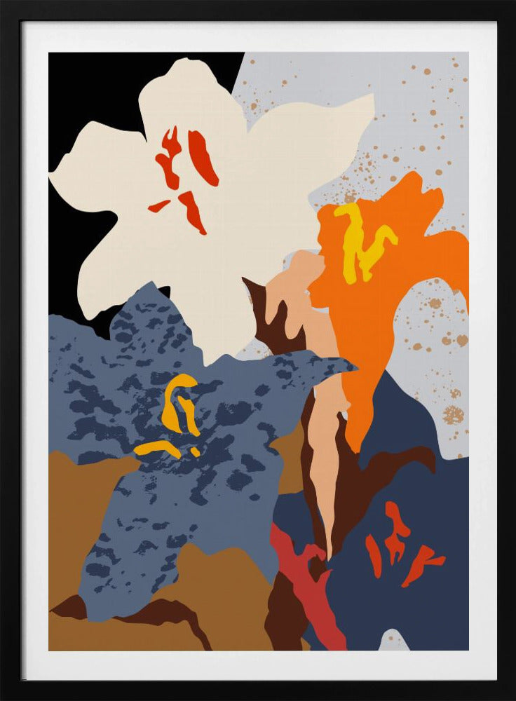 Abstract Lilies Close Up | Poster