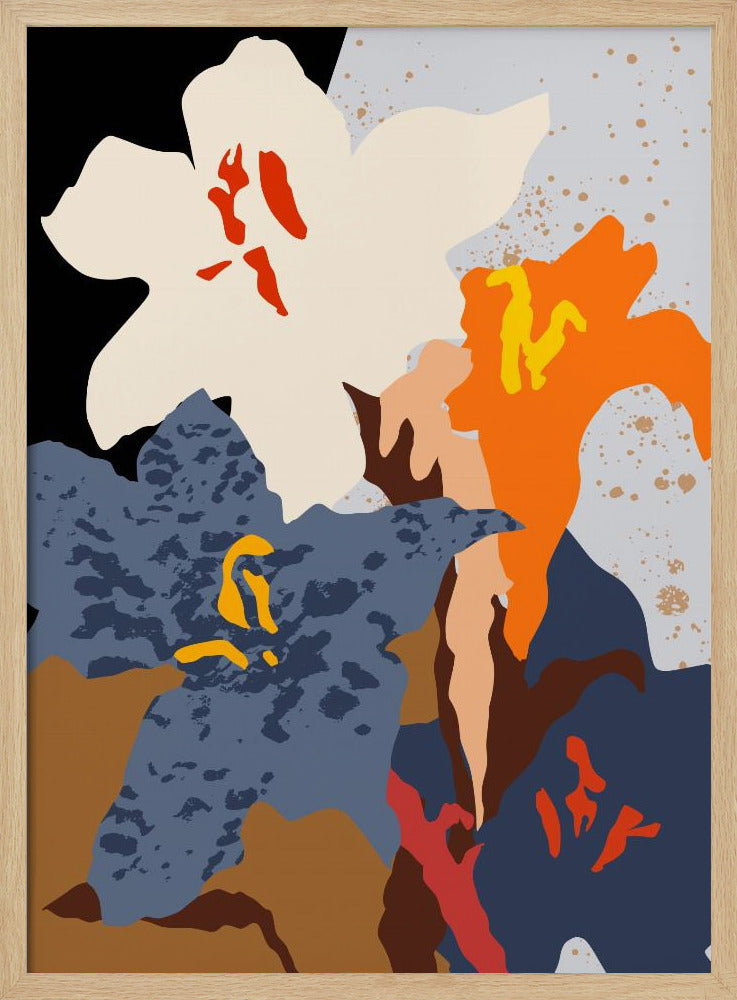 Abstract Lilies Close Up | Poster