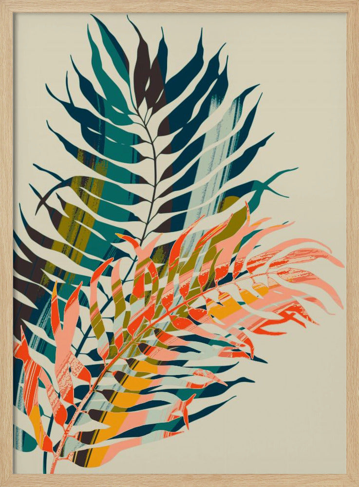 Colorful Palm Leaves | Poster