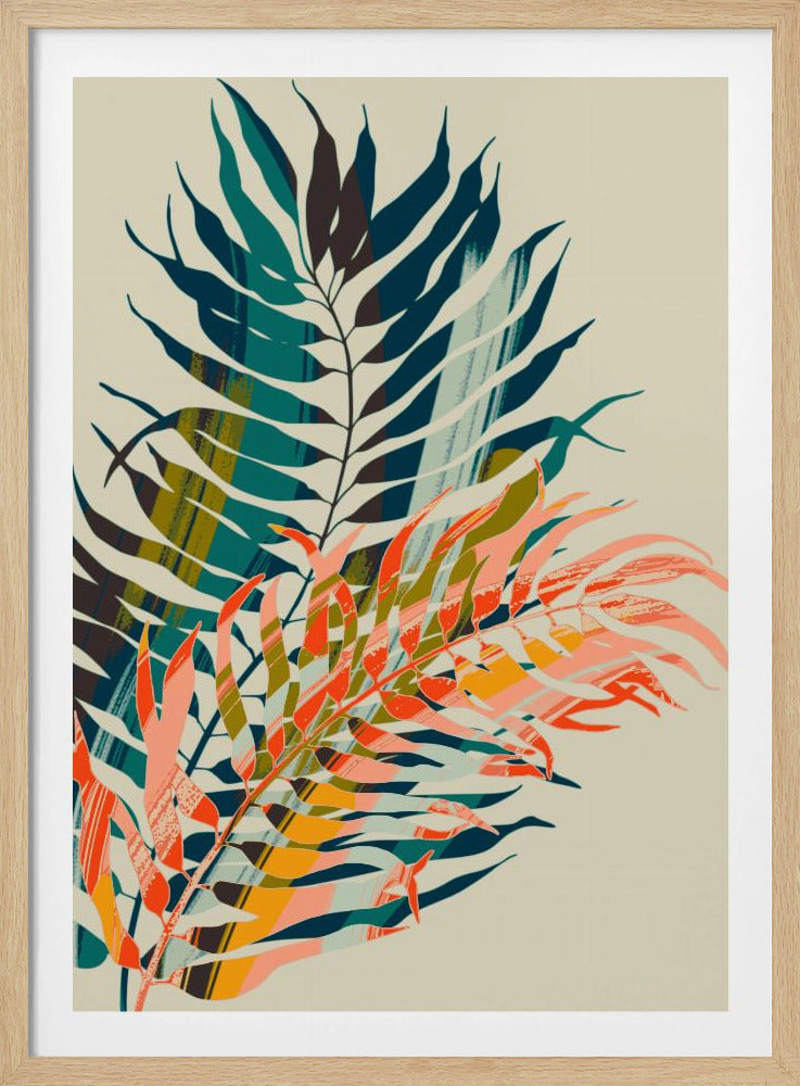 Colorful Palm Leaves | Poster