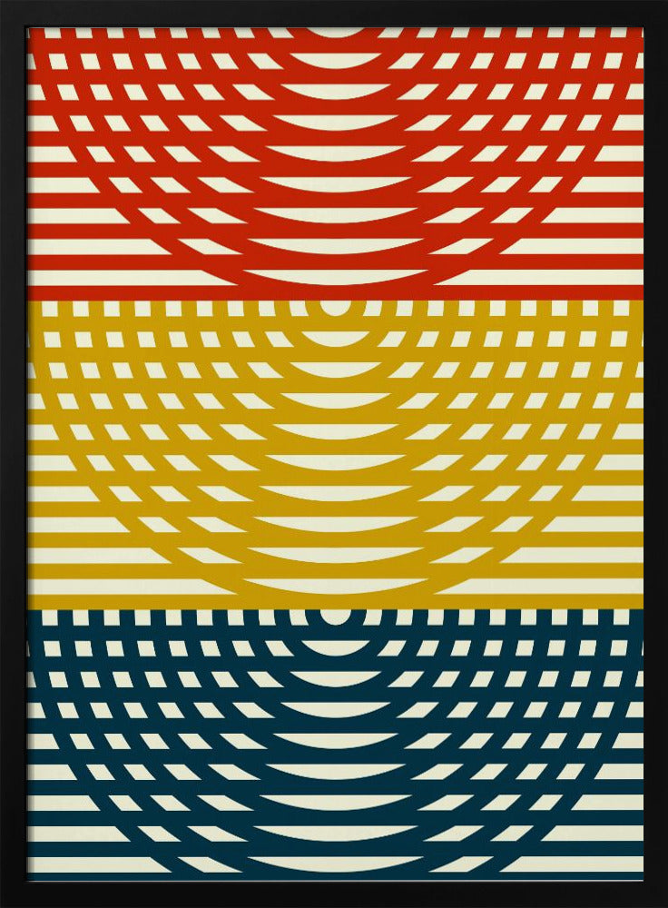 Tri-Color Waves | Poster