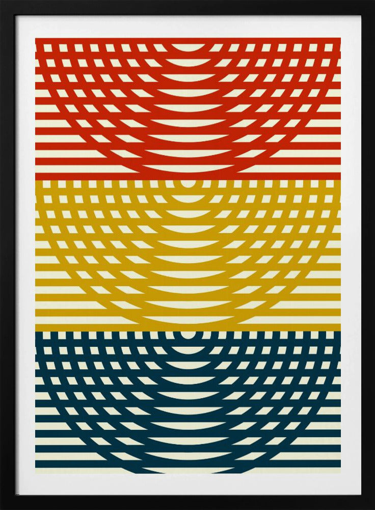 Tri-Color Waves | Poster
