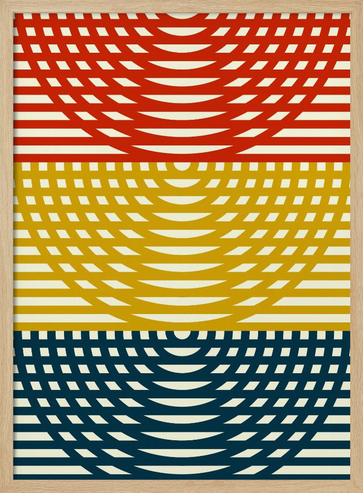 Tri-Color Waves | Poster