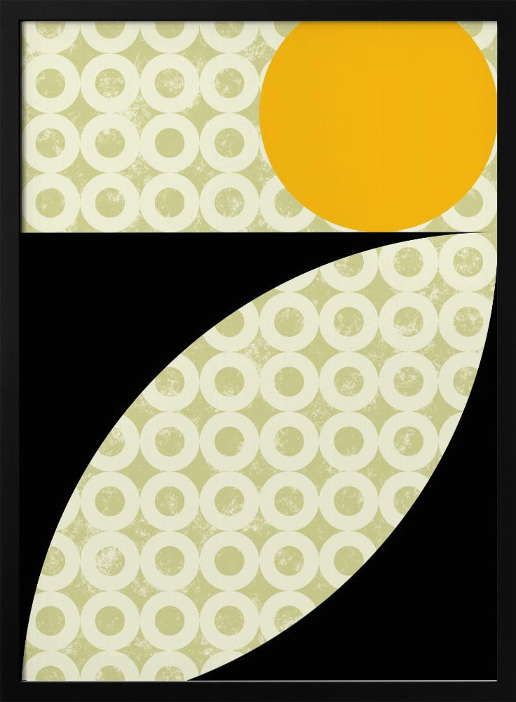 Geometric Shapes with a Bold Yellow Circle | Poster