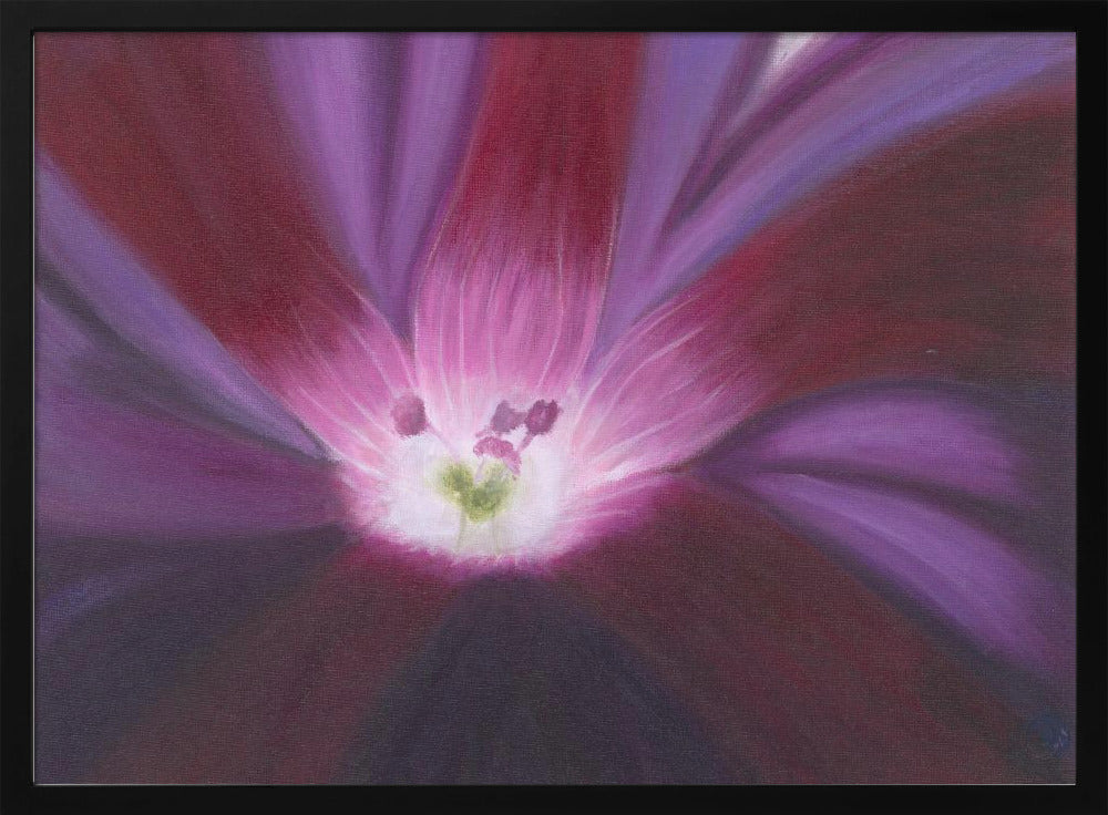 Purple Flower Oil on Canvas | Poster