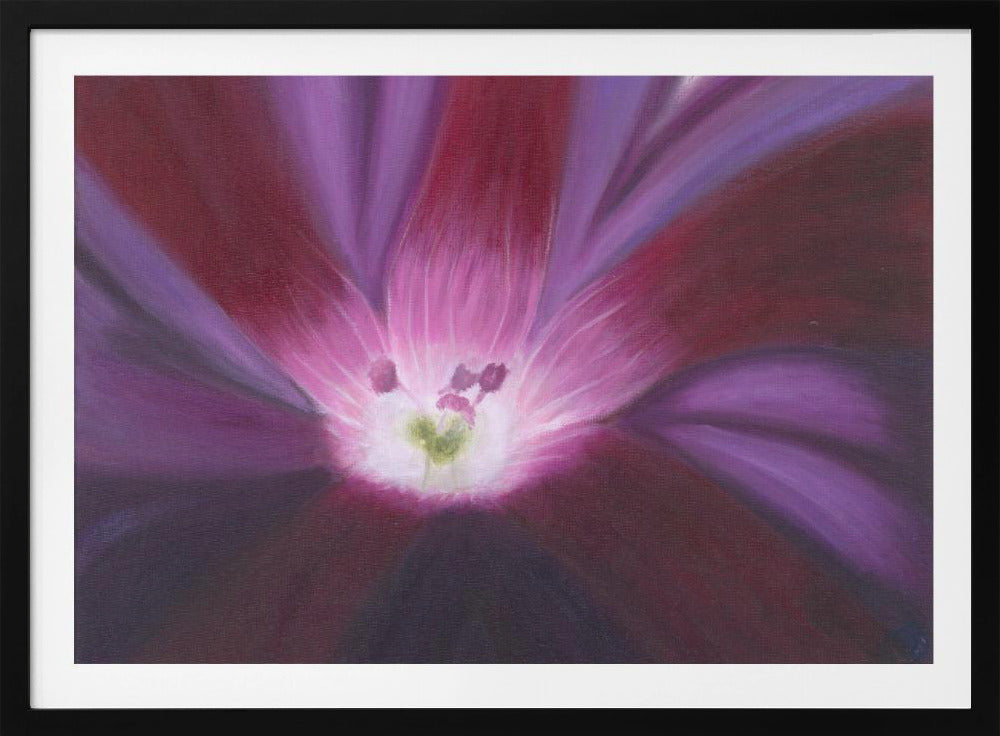 Purple Flower Oil on Canvas | Poster