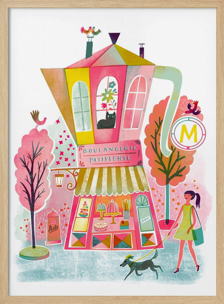 French Coffee Patisserie Vintage | Poster