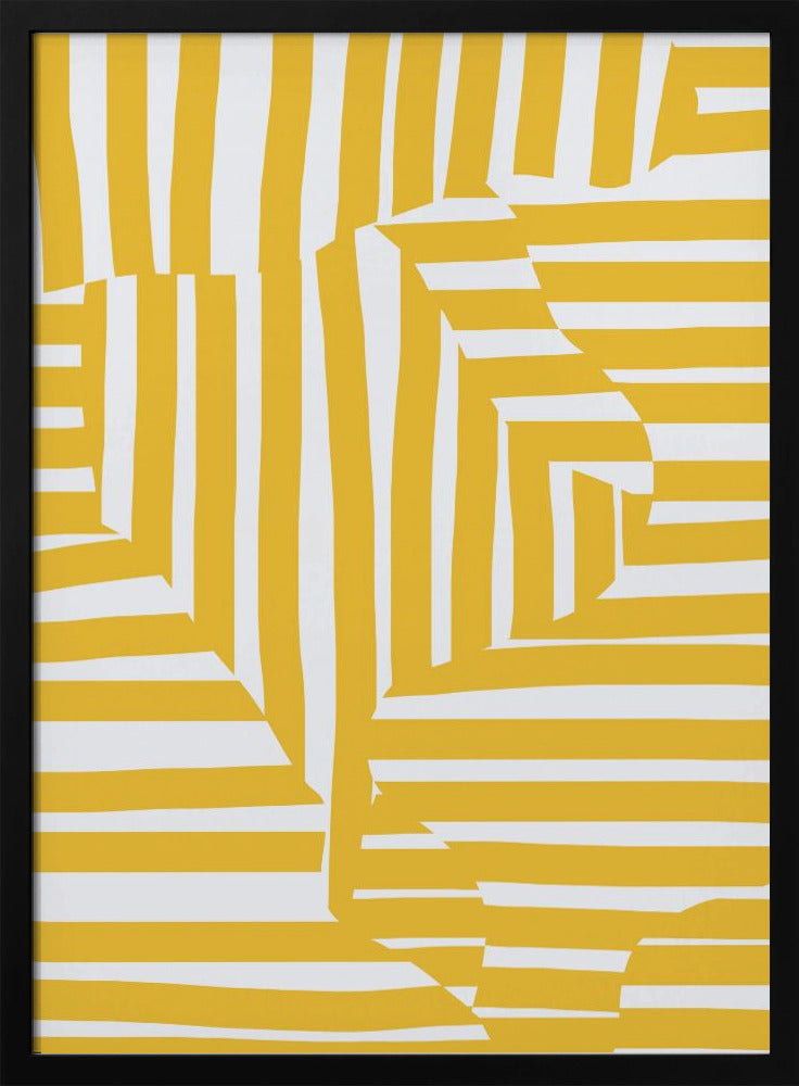 Yellow line and stripe | Poster