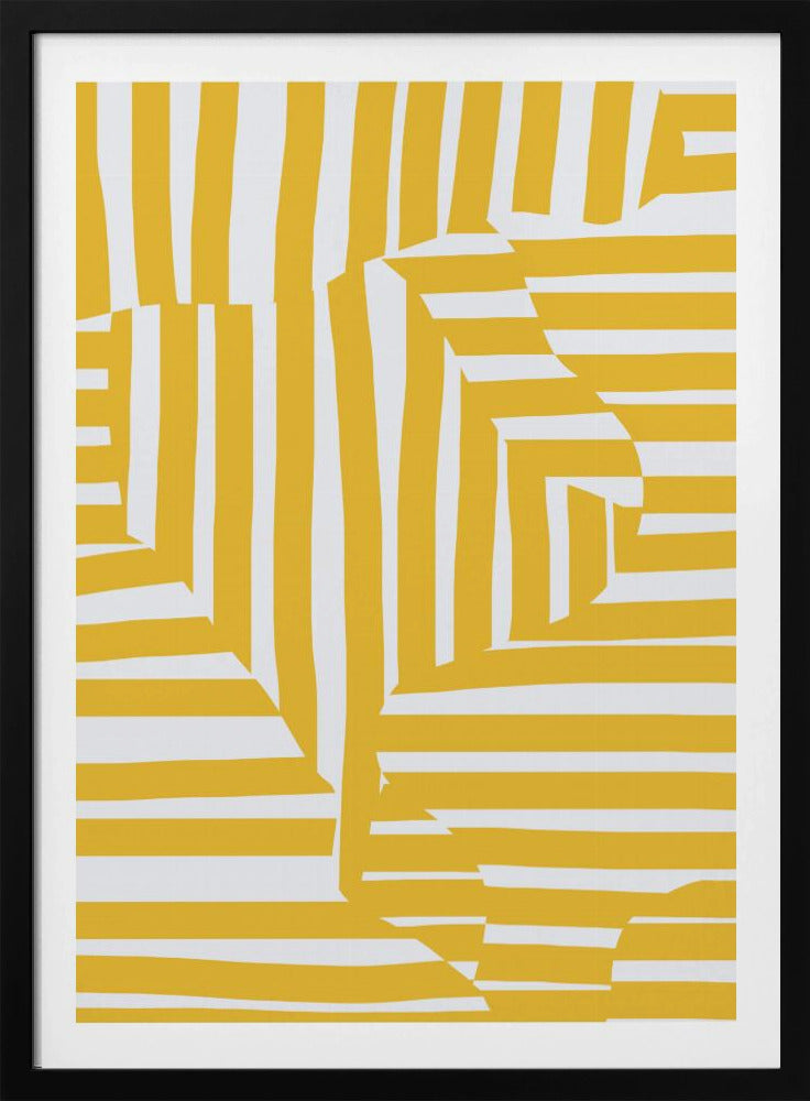 Yellow line and stripe | Poster