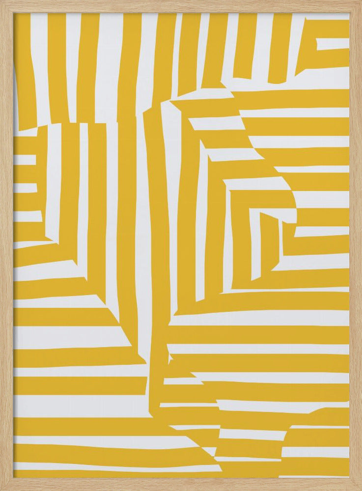 Yellow line and stripe | Poster