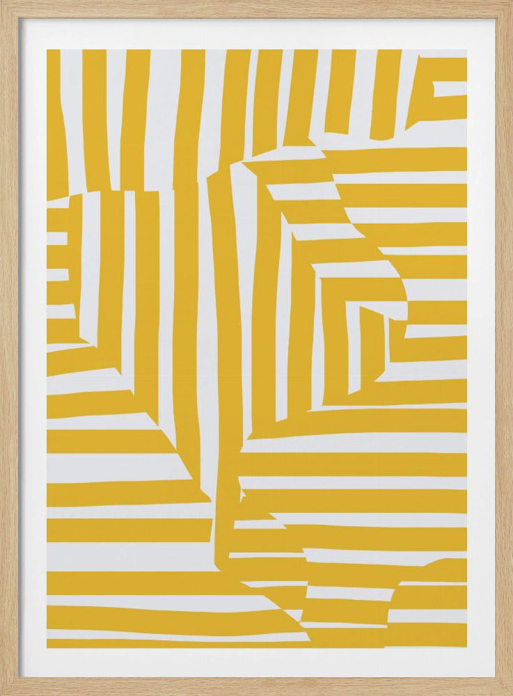 Yellow line and stripe | Poster