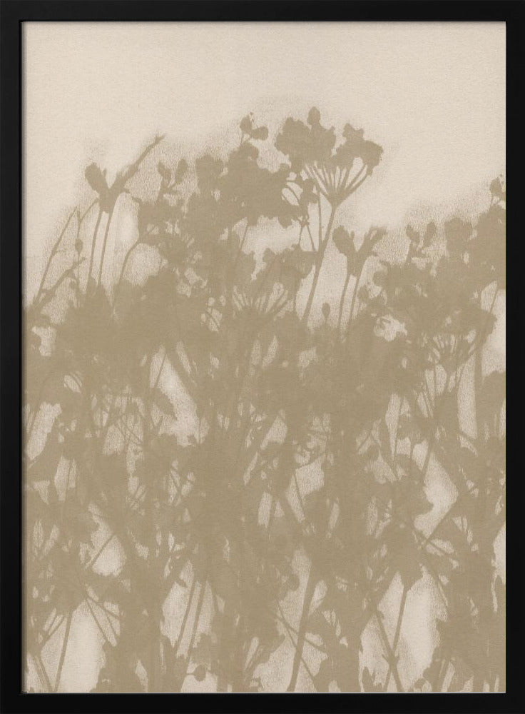 Wild Meadow in Ochre and White | Poster