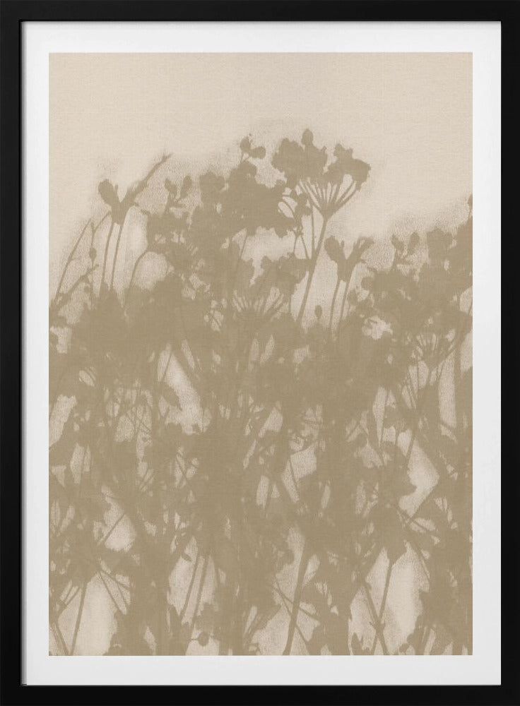 Wild Meadow in Ochre and White | Poster