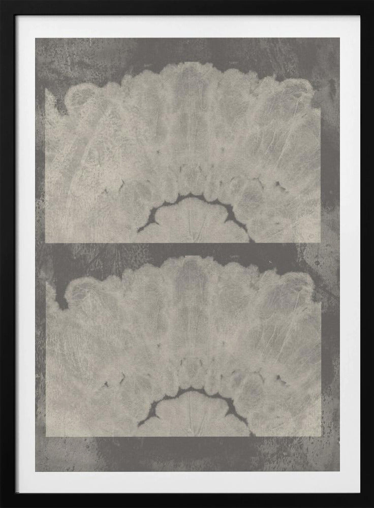 Batik Traces – Neutral Abstract in Taupe and White | Poster