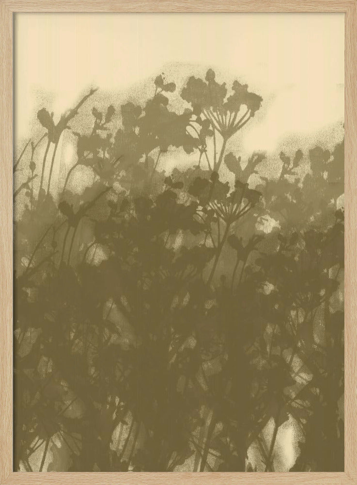 Misty Meadow. Abstract Botanical Art No.2 | Poster