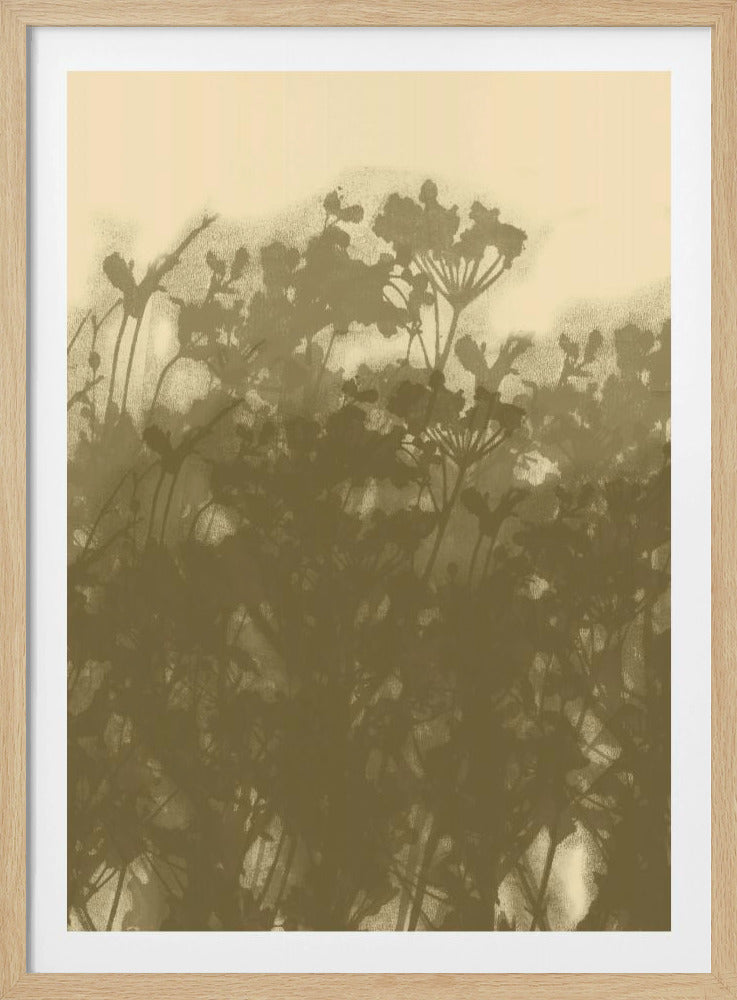 Misty Meadow. Abstract Botanical Art No.2 | Poster