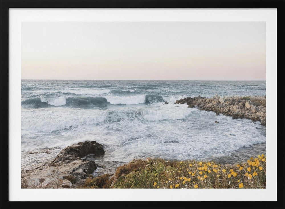 Seascape and poppies | Poster