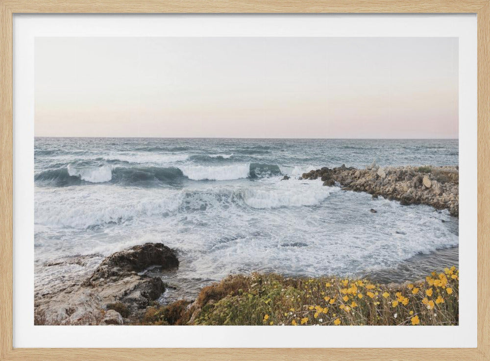 Seascape and poppies | Poster