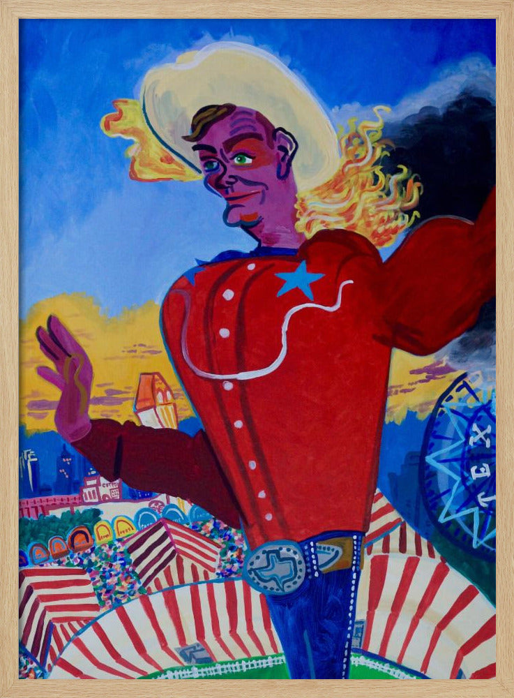 Big Tex Aflame | Poster