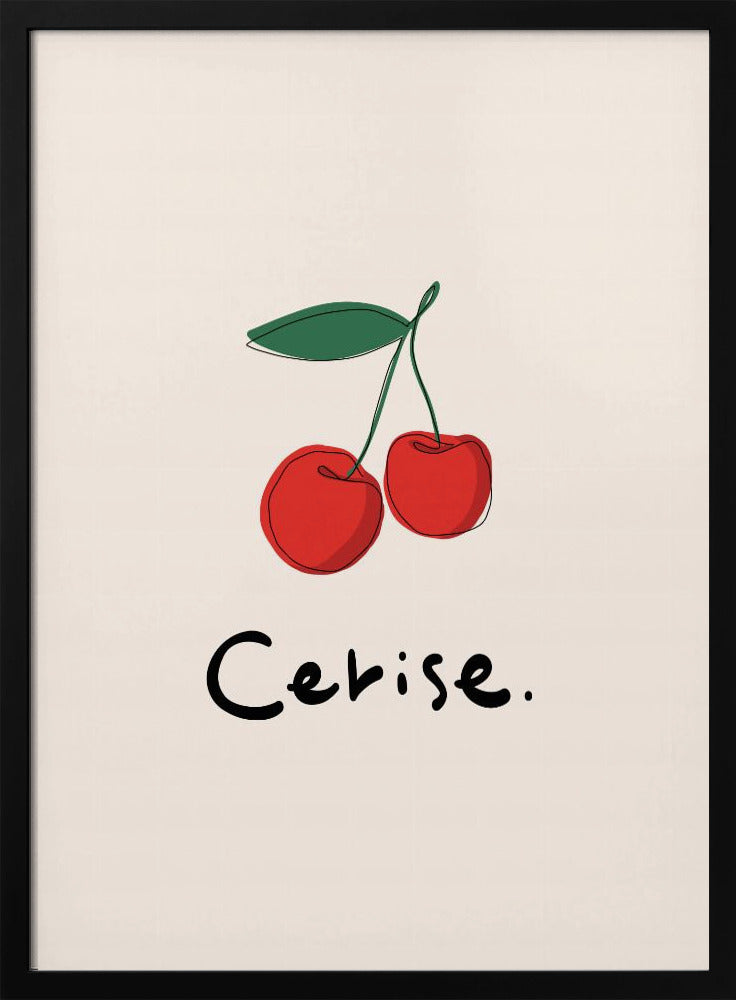 Modern French Fruits Collection &quot;Cherry / Cerise&quot; | Poster