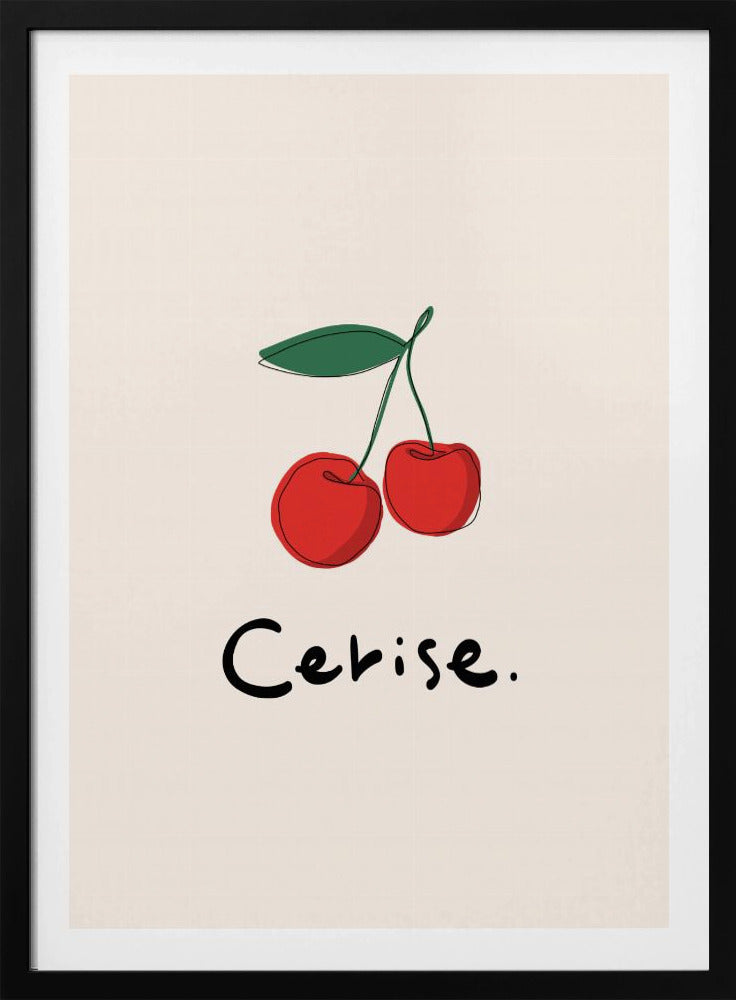 Modern French Fruits Collection &quot;Cherry / Cerise&quot; | Poster