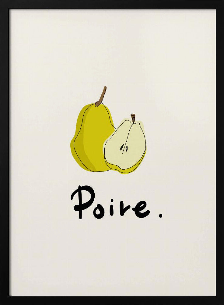 Modern French Fruits Collection &quot;Pear / Poire&quot; | Poster