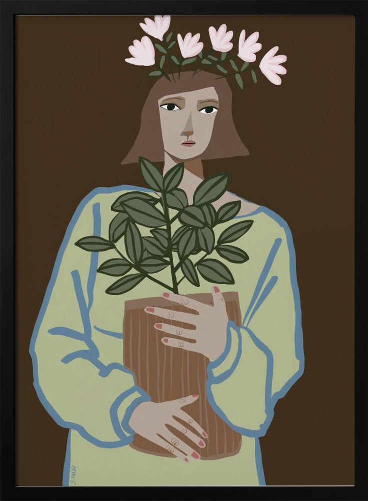 Plant mum brown | Poster