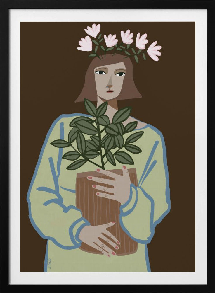 Plant mum brown | Poster