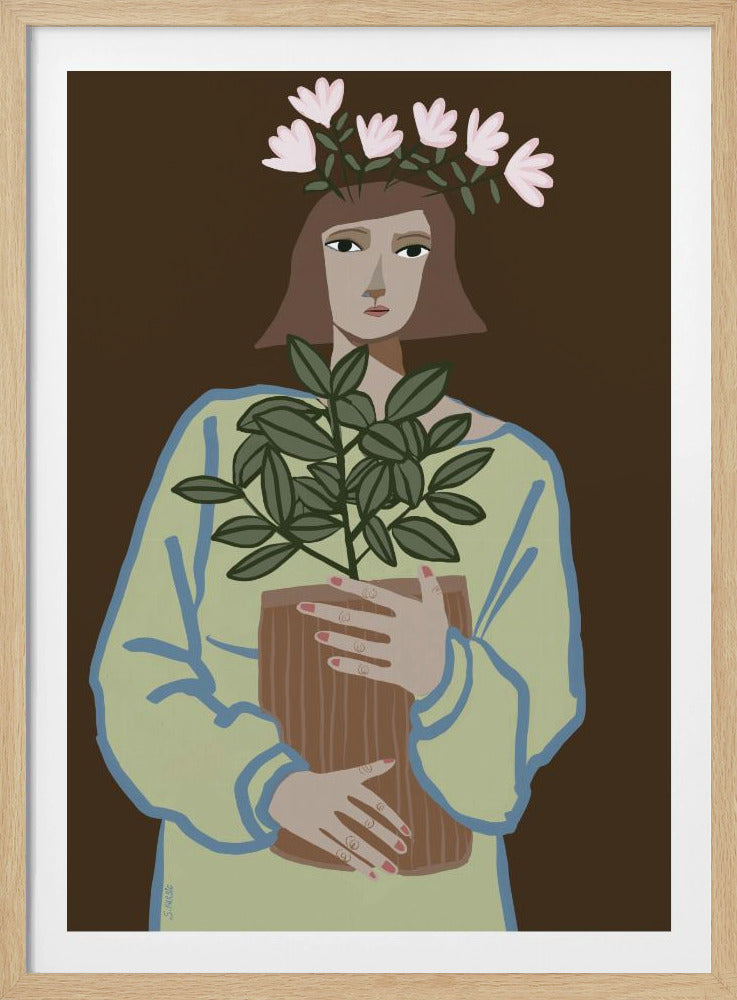 Plant mum brown | Poster
