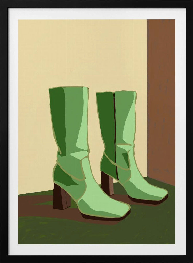 Green boots | Poster