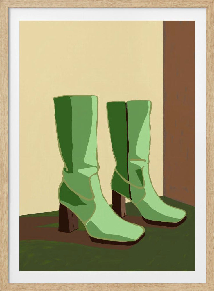 Green boots | Poster