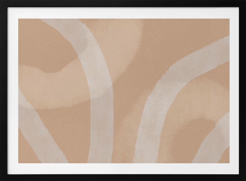 Neutral Abstract Watercolor. Minimalist In Pastel Colors No. 5 | Poster