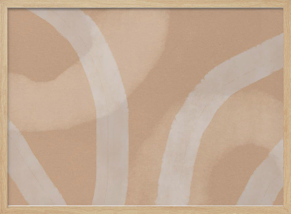 Neutral Abstract Watercolor. Minimalist In Pastel Colors No. 5 | Poster