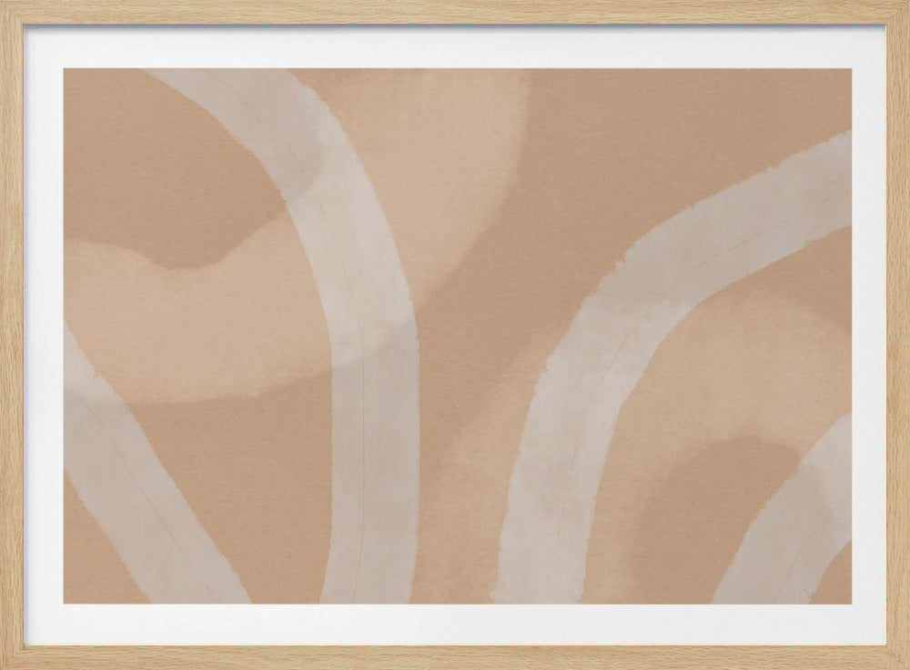 Neutral Abstract Watercolor. Minimalist In Pastel Colors No. 5 | Poster