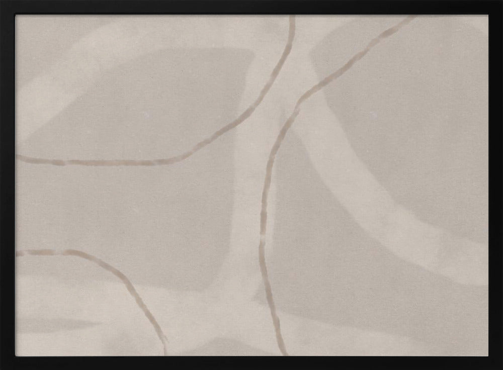 Neutral Abstract Watercolor. Minimalist In Pastel Colors No. 1 | Poster