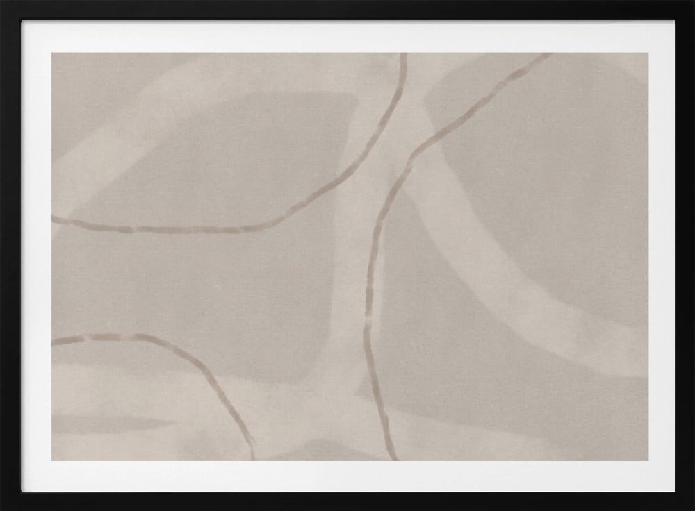 Neutral Abstract Watercolor. Minimalist In Pastel Colors No. 1 | Poster